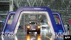 Çin'in güneybatısındaki Chongqing'de bulunan Great Wall Motors'un Chongqing akıllı fabrikasında üretilen bir H9 model araç- 2 Ocak 2025.