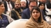 Nobel Peace Prize Laureate Malala Yousafzai, center, attends an international summit on girls education in Muslim communities in Islamabad, Jan. 11, 2025.